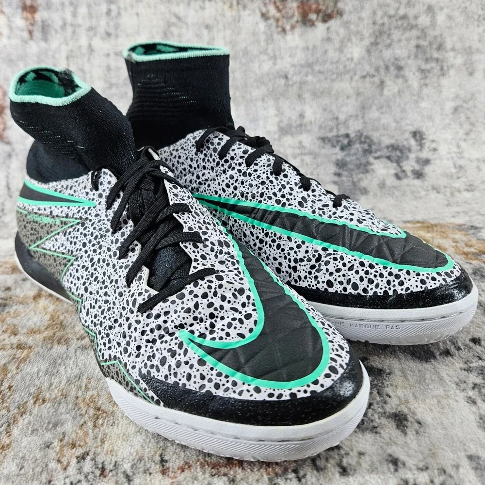 Nike HypervenomX Proximo IC Safari JR Soccer Shoes 6Y White 820118-103 Training